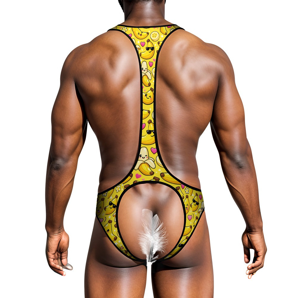 Multiple Designs- Men's Bodysuit Emotional Underwear