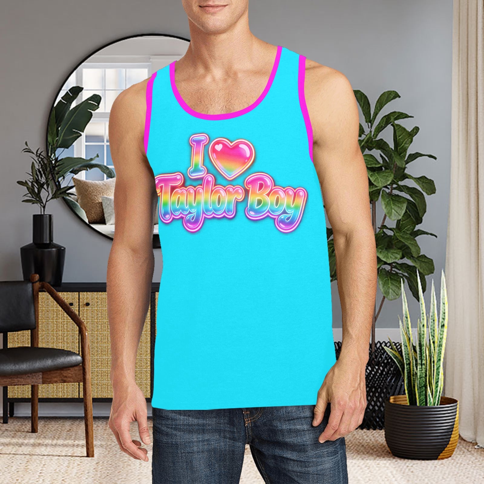 Taylor Boy™ Graphic Tank — Soft, Strong, Summer‑Ready - Men’s Print Tank Top — Premium Fit, Taylor Boy Energy
