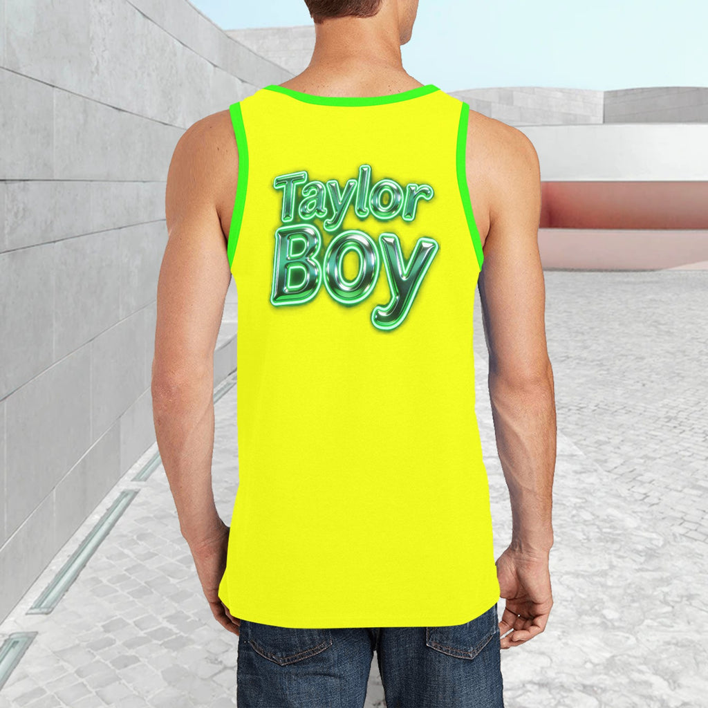 Men’s Print Tank Top — Premium Fit, Taylor Boy Energy