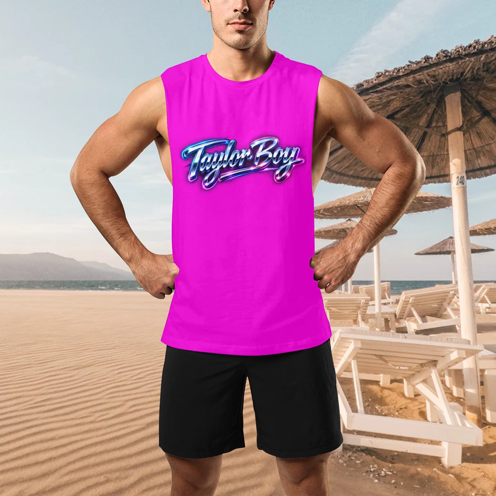 Taylor Boy™ Men’s Open‑Sides Workout Tank