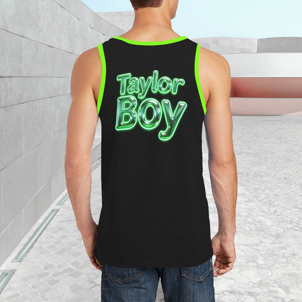 Men’s Print Tank Top — Premium Fit, Taylor Boy Energy