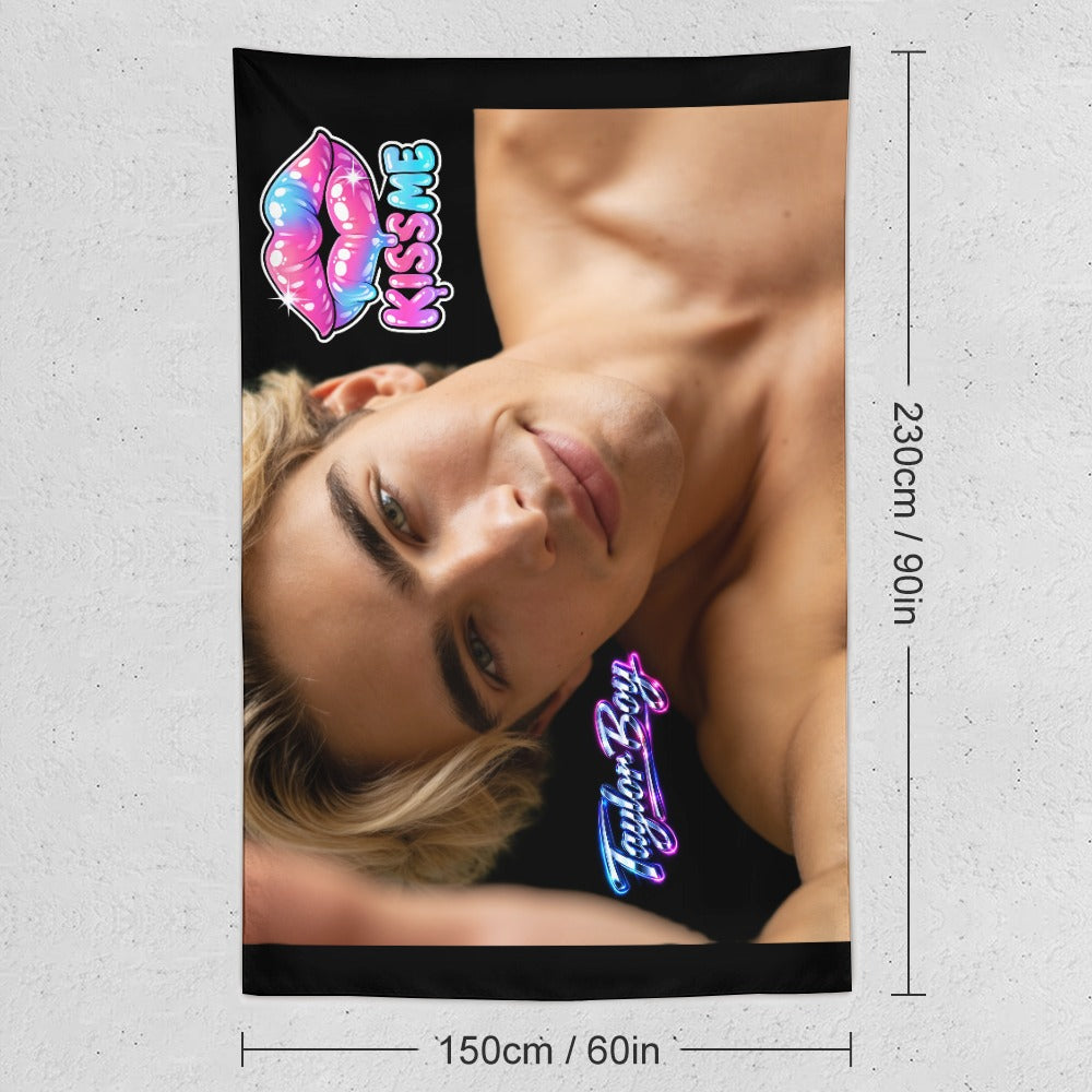 Taylor Boy™ Ultra‑Soft Vertical Tapestry — HD Print Edition