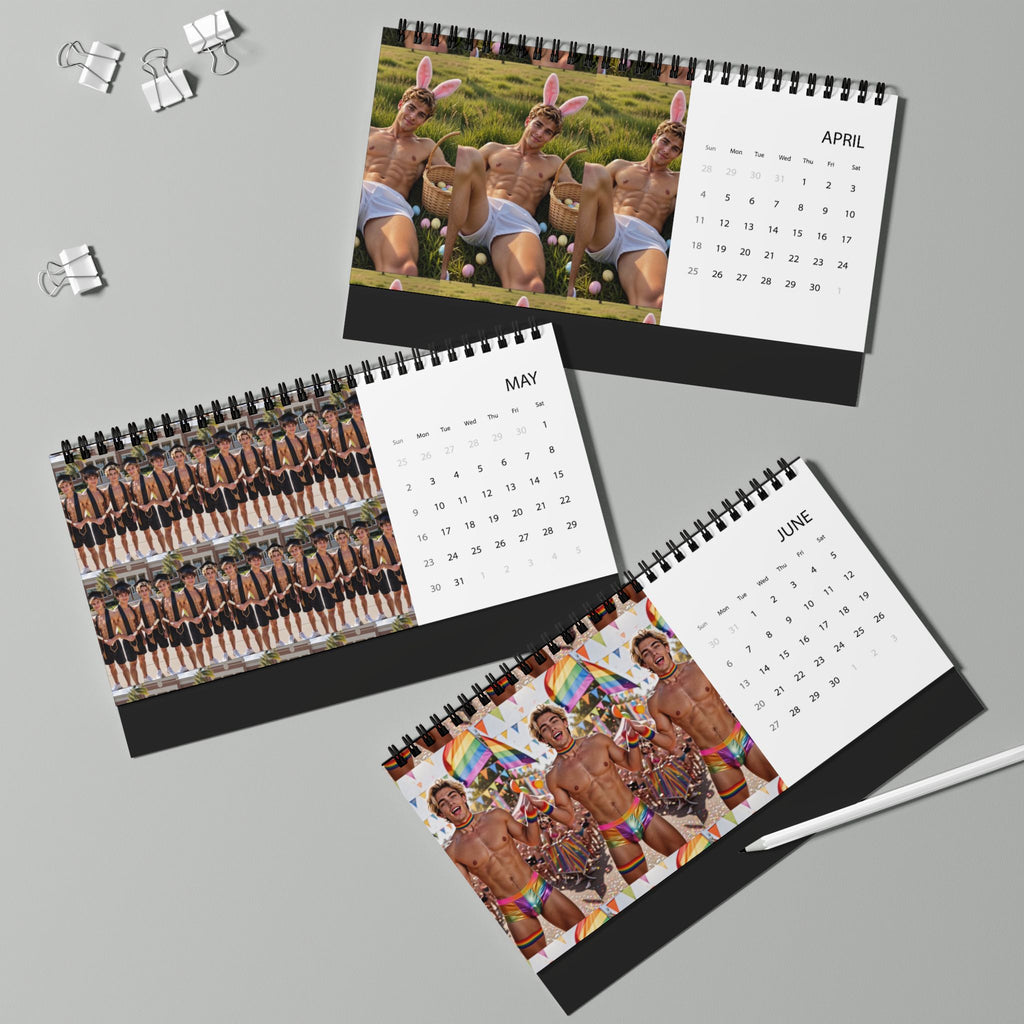 1. 2027 The HOT Bussy Brand Models Desk Calendar - Shirtless & HOT