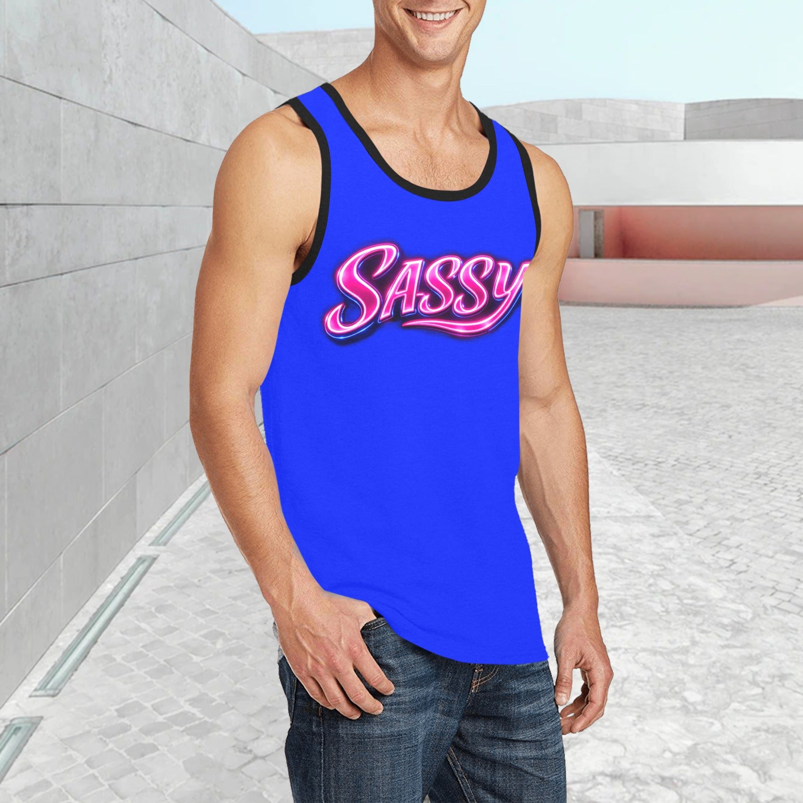 Men’s Print Tank Top — Premium Fit, Taylor Boy Energy