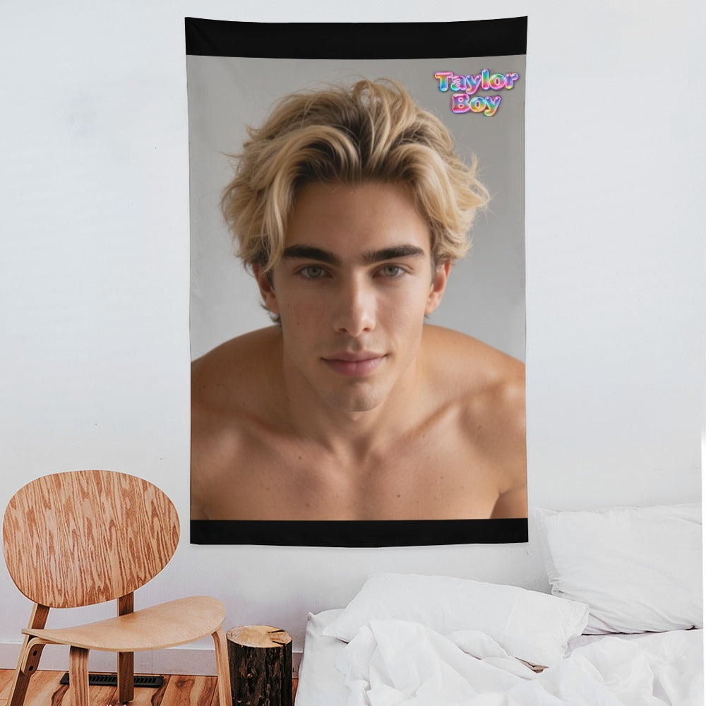 Taylor Boy™ Ultra‑Soft Vertical Tapestry — HD Print Edition