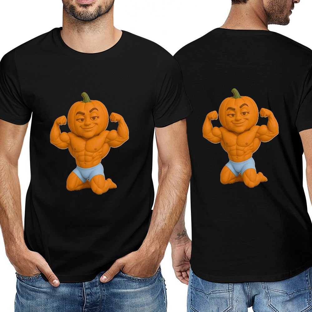 Halloween Pumpkin Flex Men's  Short Sleeve T-shirt