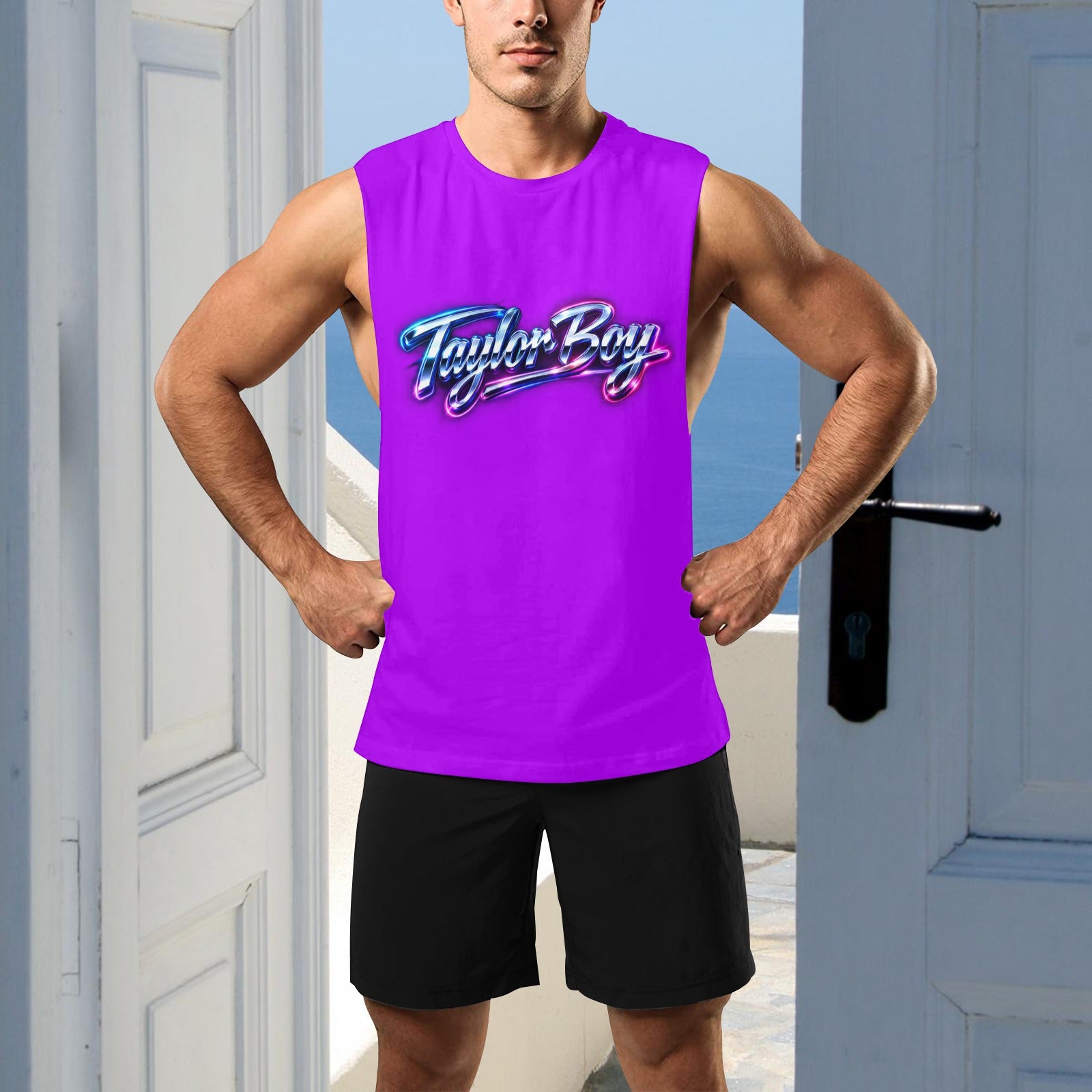 Taylor Boy™ Men’s Open‑Sides Workout Tank