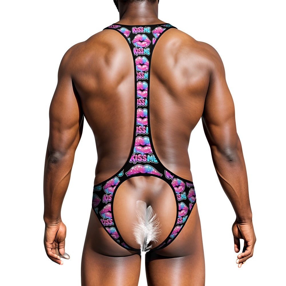 Multiple Designs- Men's Bodysuit Emotional Underwear