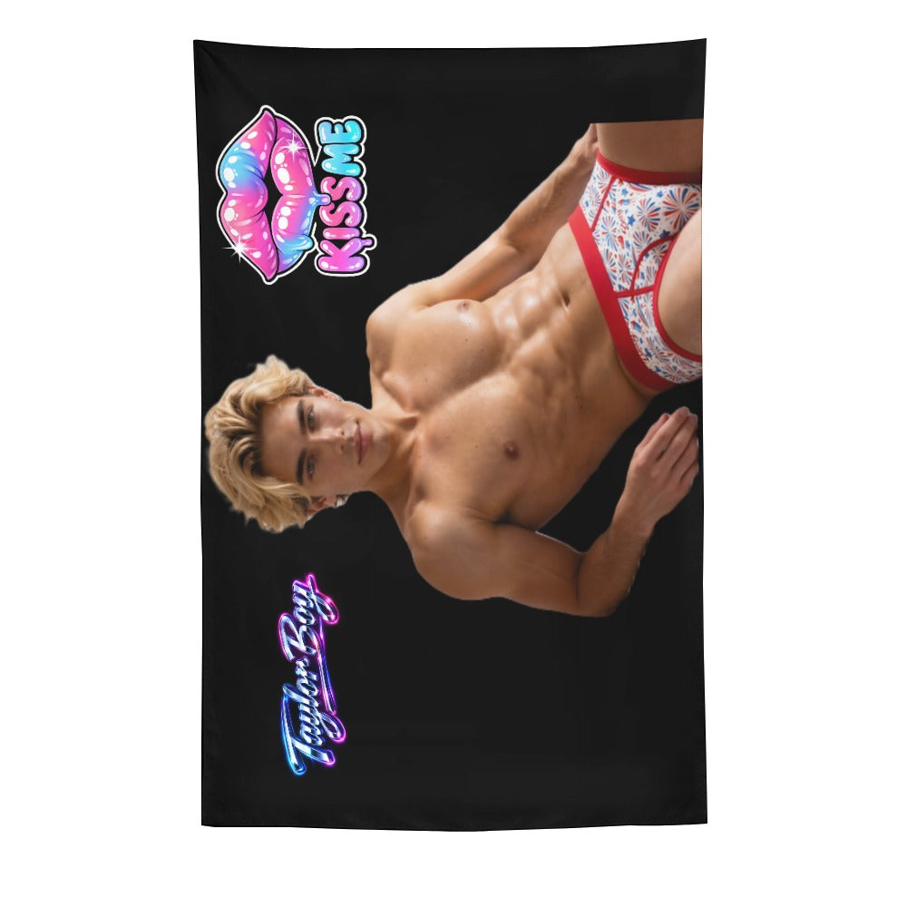 Taylor Boy™ Ultra‑Soft Vertical Tapestry — HD Print Edition
