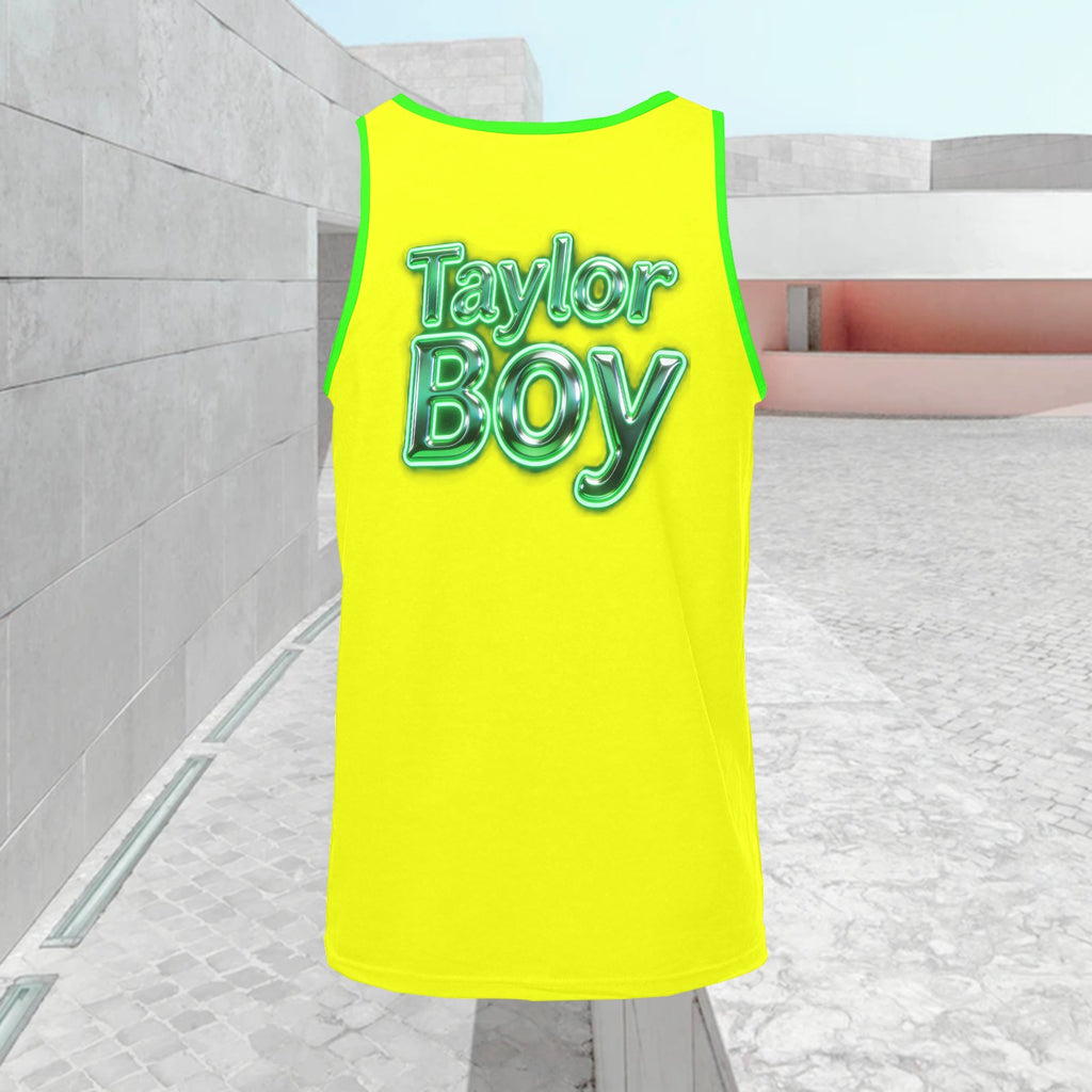 Men’s Print Tank Top — Premium Fit, Taylor Boy Energy