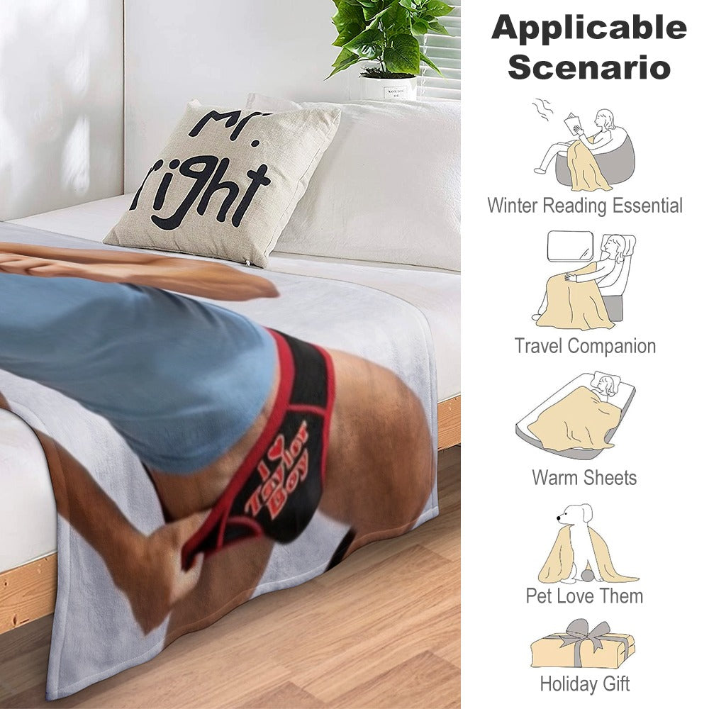 Taylor Boy™ Signature Flannel Blanket — Soft Touch, Multiple Sizes