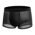 NEW DRIP! HOT! Mesh ice silk mesh underwear for men's square angle underwear