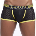 JOCKMAIL Mesh quick drying underwear for men, ice silk breathable youth square toe underwear, men's sanitary pants