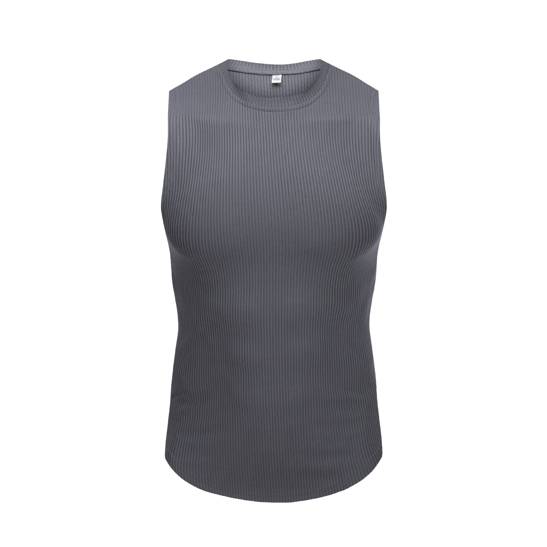 Muscle Tee Men Wide Shoulder Underwear Sleeveless T-Shirt Summer Vest Fashion Slim Fit Stretch Gym Workout Crop Top