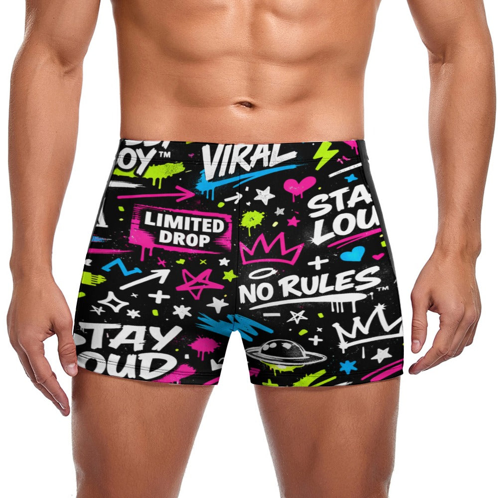 Multiple Designs of Bussy Brand Men's swimming trunks