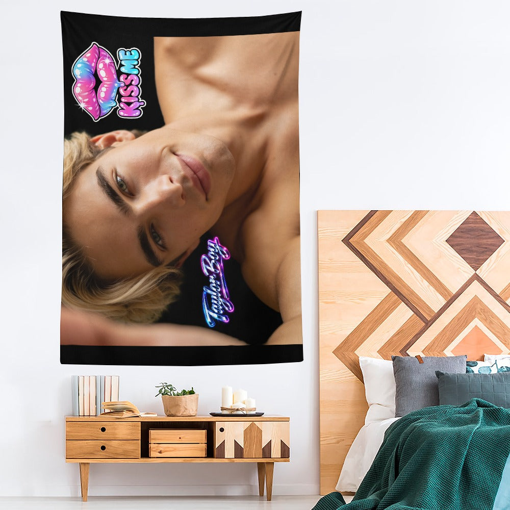 Taylor Boy™ Ultra‑Soft Vertical Tapestry — HD Print Edition