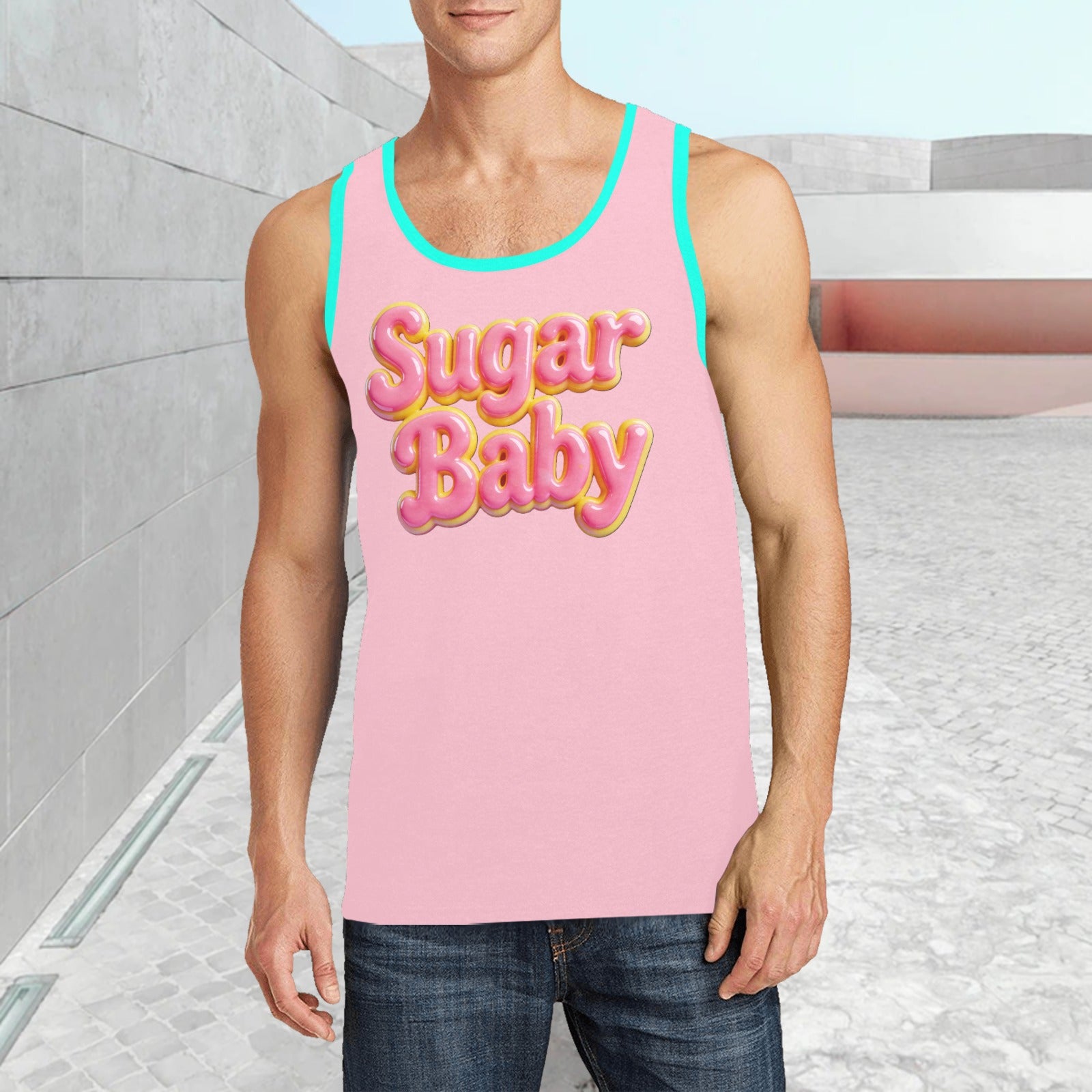 Men’s Print Tank Top — Premium Fit, Taylor Boy Energy