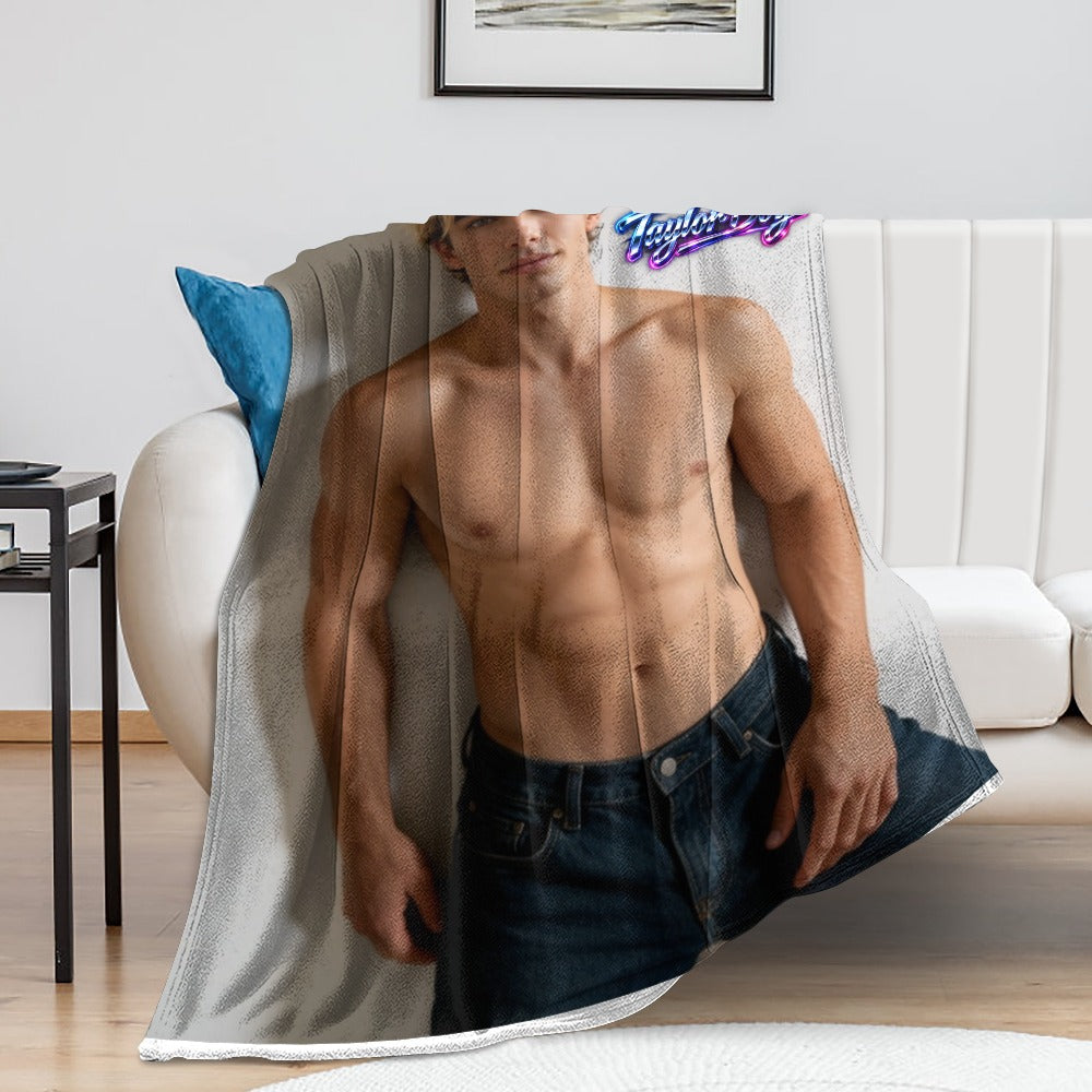 Taylor Boy™ Signature Flannel Blanket — Soft Touch, Multiple Sizes