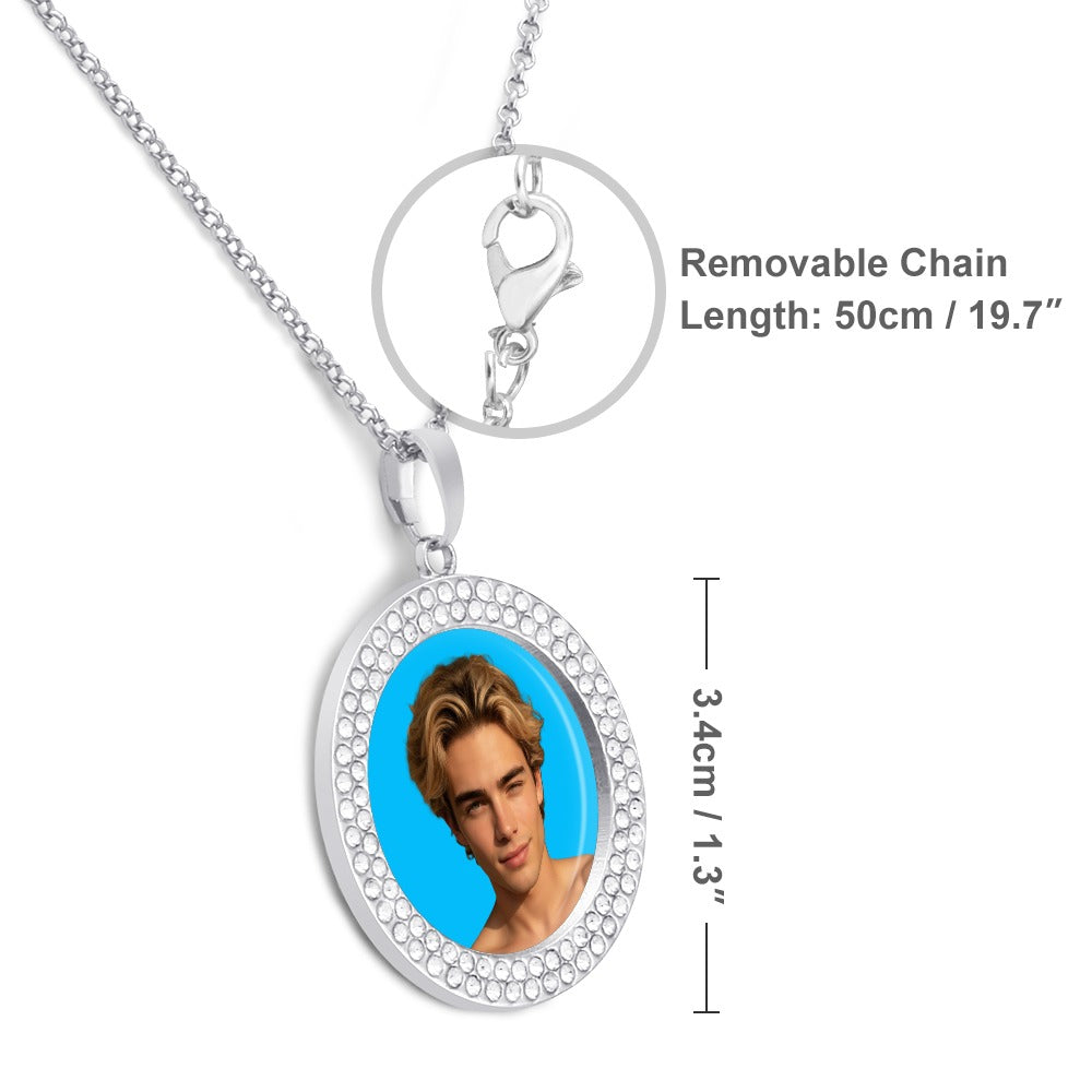 Taylor Boy™ Silver Diamond Necklace — Luxury Fan Edition
