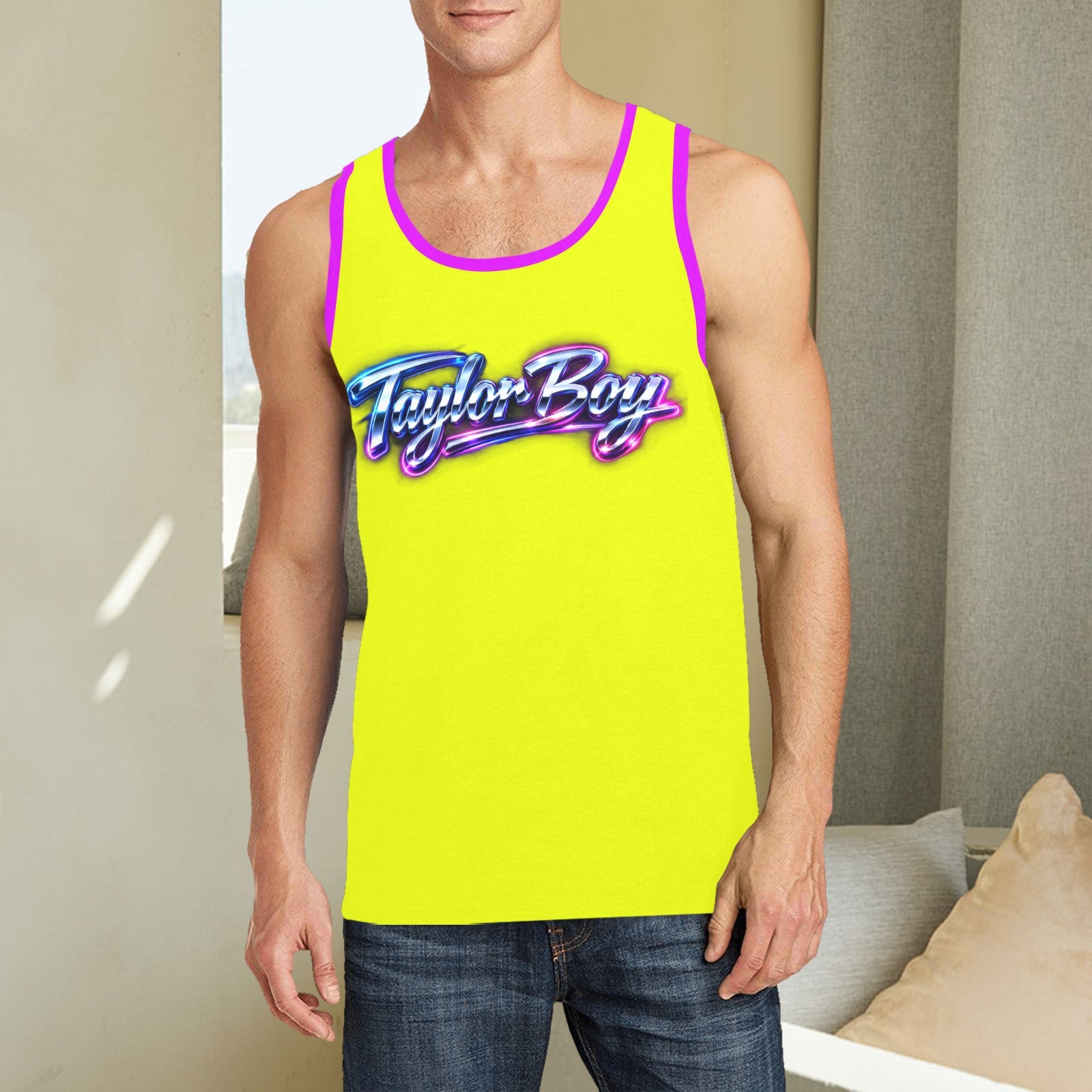 Taylor Boy™ Graphic Tank — Soft, Strong, Summer‑Ready - Men’s Print Tank Top — Premium Fit, Taylor Boy Energy