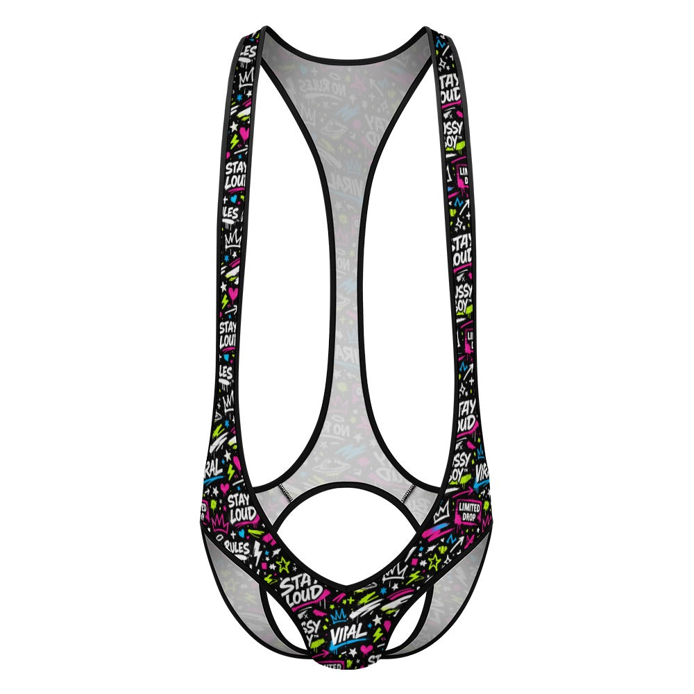 Multiple Designs- Men's Bodysuit Emotional Underwear
