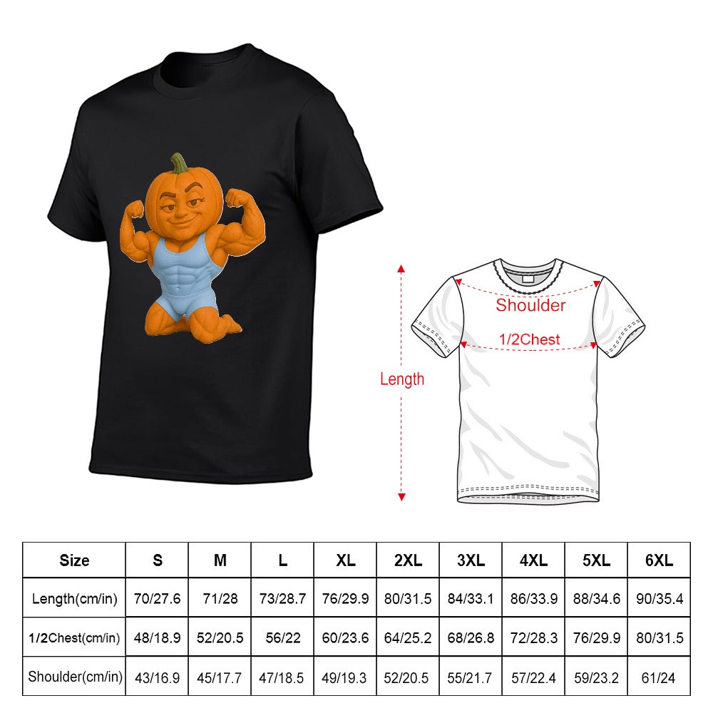 Halloween Pumpkin Flex Men's  Short Sleeve T-shirt