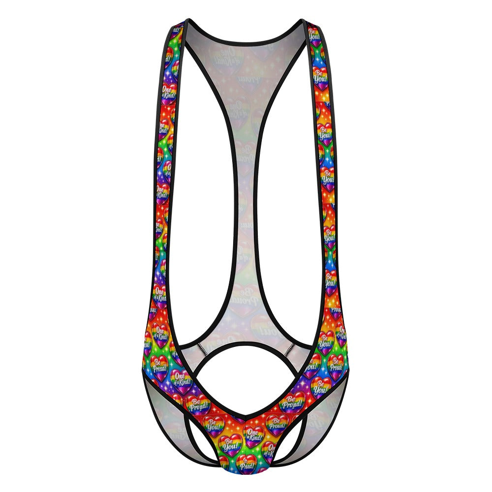 Multiple Designs- Men's Bodysuit Emotional Underwear