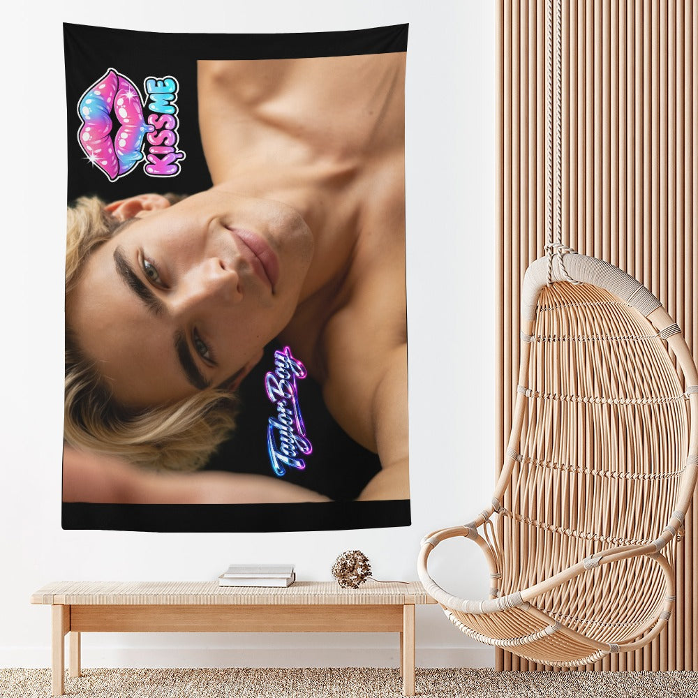 Taylor Boy™ Ultra‑Soft Vertical Tapestry — HD Print Edition
