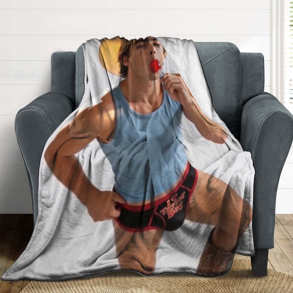 Taylor Boy™ Signature Flannel Blanket — Soft Touch, Multiple Sizes