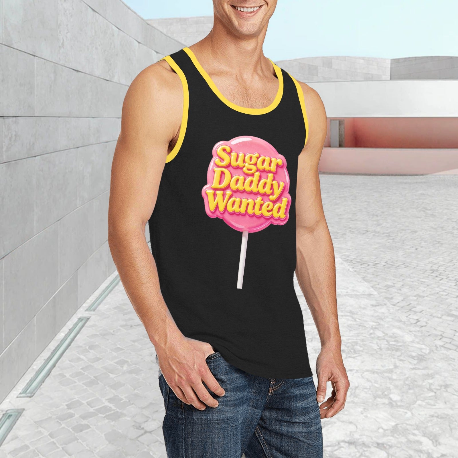 Men’s Print Tank Top — Premium Fit, Taylor Boy Energy
