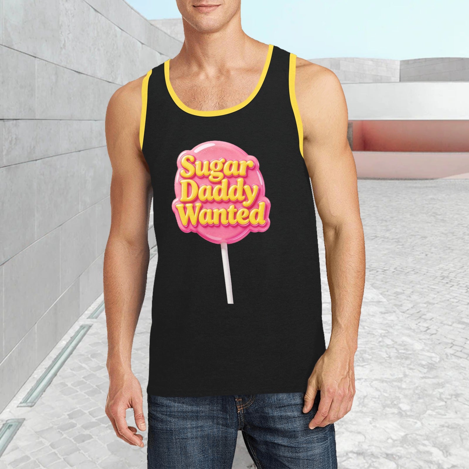 Men’s Print Tank Top — Premium Fit, Taylor Boy Energy