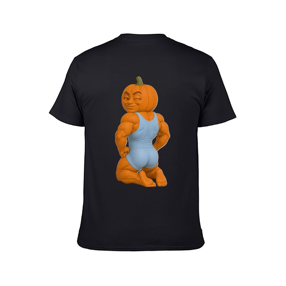 Halloween Pumpkin Flex Men's  Short Sleeve T-shirt