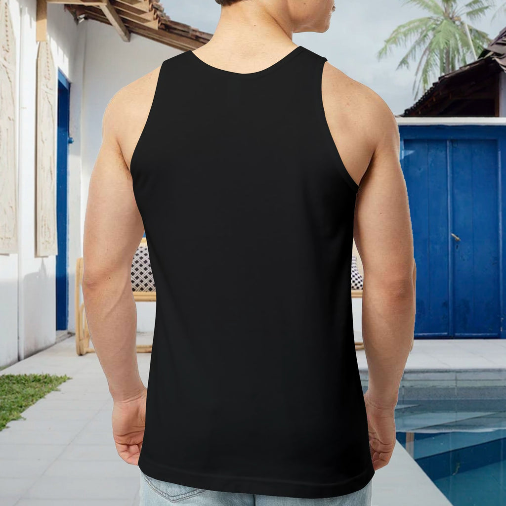 Halloween Flex Pumpkin Men's Tank Top Made in USA