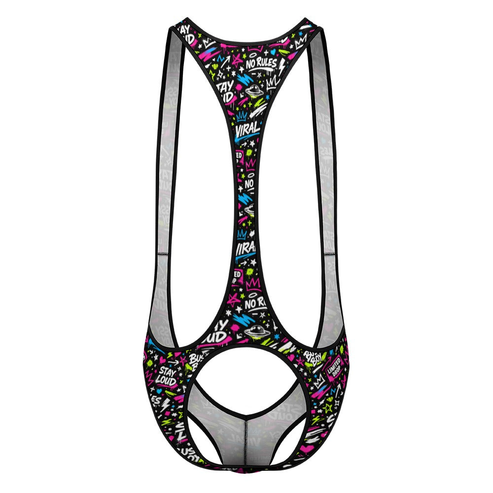 Multiple Designs- Men's Bodysuit Emotional Underwear