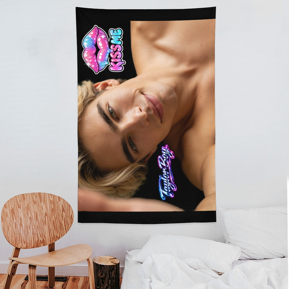 Taylor Boy™ Ultra‑Soft Vertical Tapestry — HD Print Edition