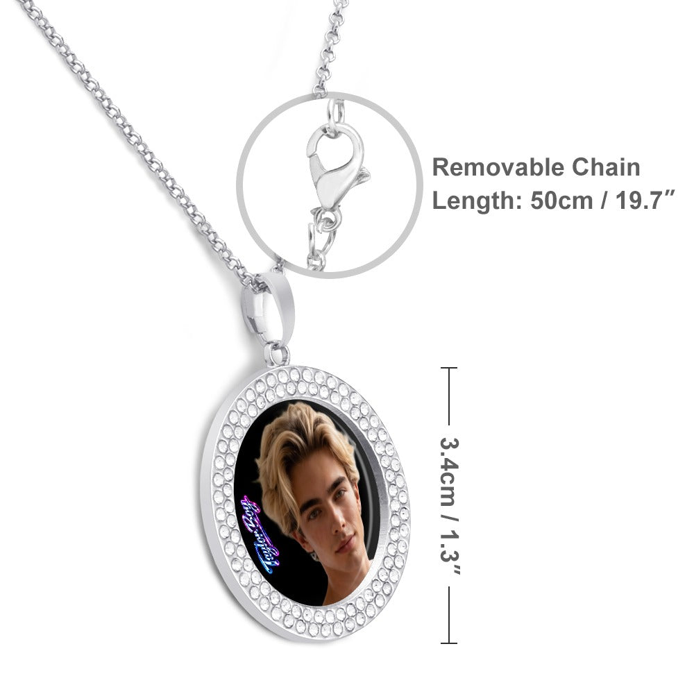 Taylor Boy™ Silver Diamond Necklace — Luxury Fan Edition