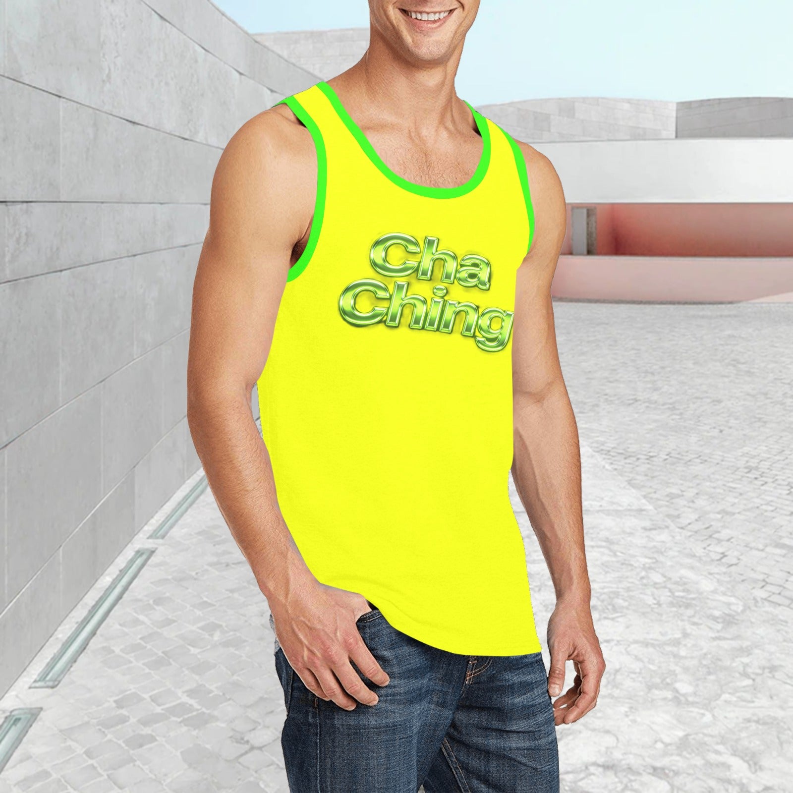 Men’s Print Tank Top — Premium Fit, Taylor Boy Energy