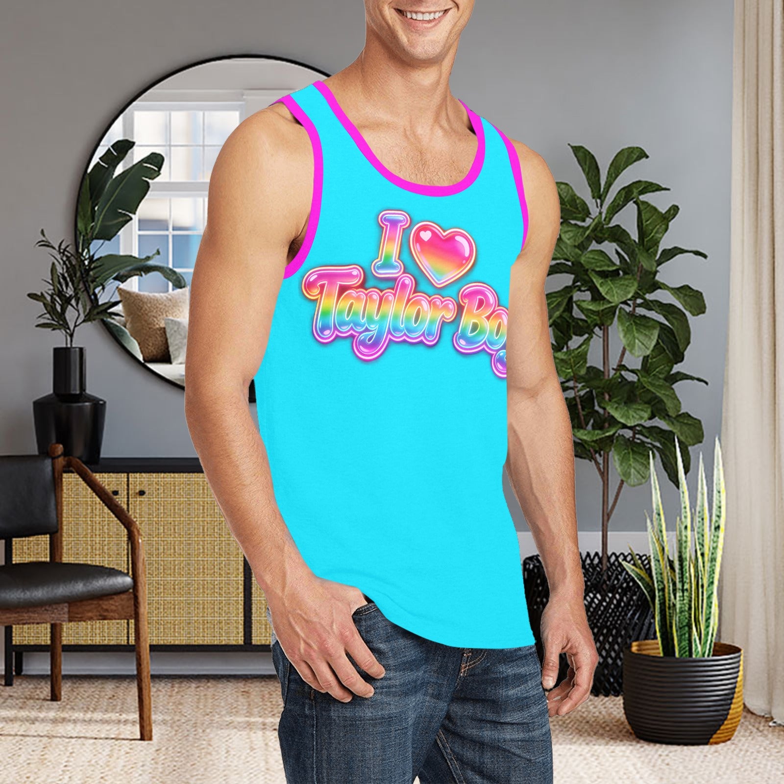Taylor Boy™ Graphic Tank — Soft, Strong, Summer‑Ready - Men’s Print Tank Top — Premium Fit, Taylor Boy Energy