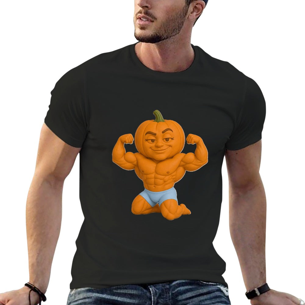 Halloween Pumpkin Flex Men's  Short Sleeve T-shirt