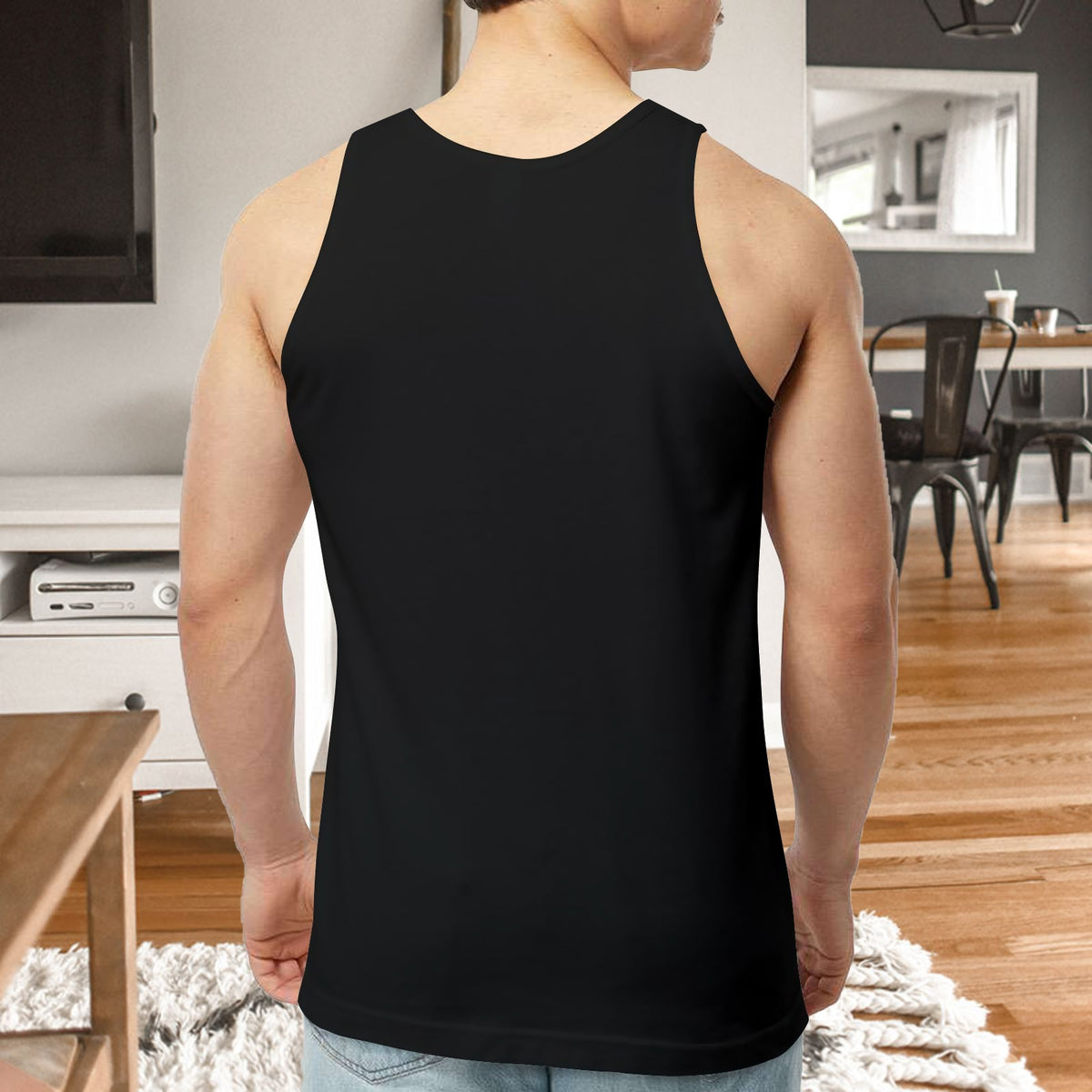 Halloween Flex Pumpkin Men's Tank Top Made in USA