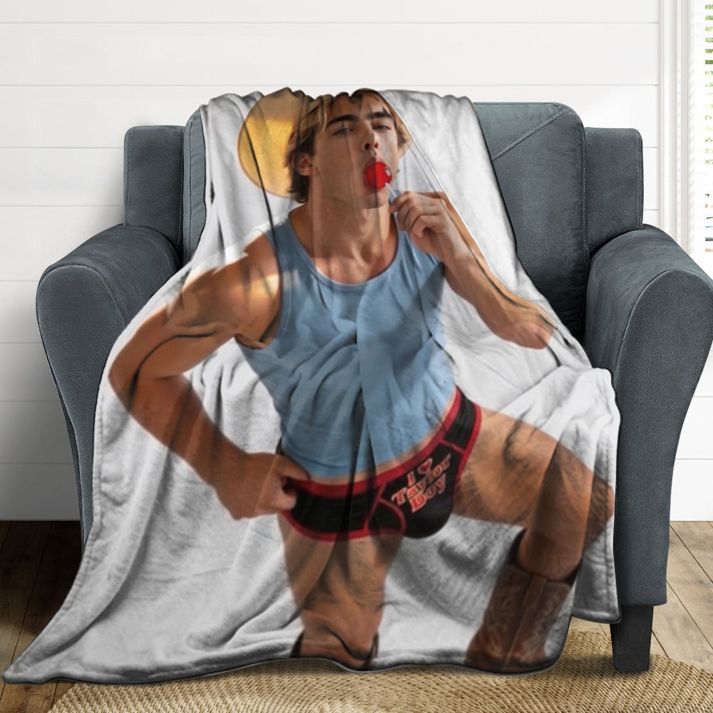 Taylor Boy™ Signature Flannel Blanket — Soft Touch, Multiple Sizes