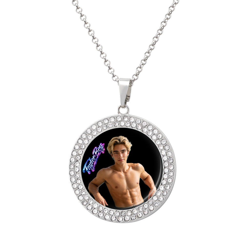 Taylor Boy™ Silver Diamond Necklace — Luxury Fan Edition