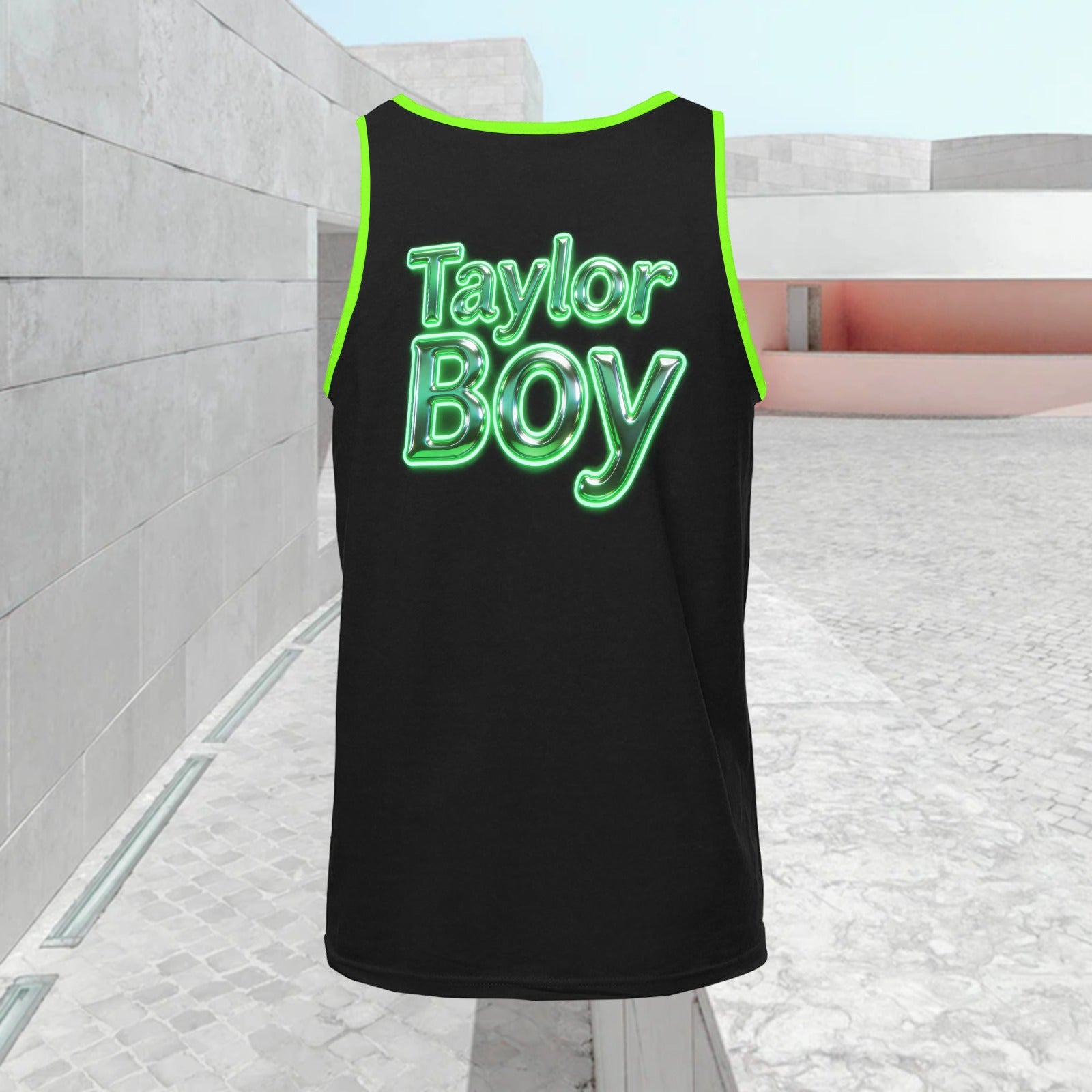 Men’s Print Tank Top — Premium Fit, Taylor Boy Energy